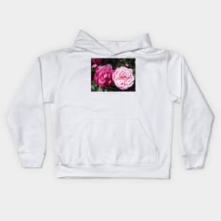 Pink Rose Photo Kids Hoodie